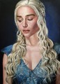 Portrait de Daenerys Targaryen style Le Trône de fer